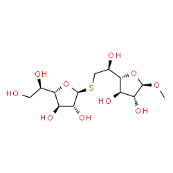 ChemSpider 2D Image | Methyl 6-S-beta-D-galactofuranosyl-6-thio-beta-D-galactofuranoside | C13H24O10S