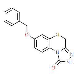 ChemSpider 2D Image | 7-(Benzyloxy)-2,4-dihydro-1H-[1,2,4]triazolo[3,4-c][1,4]benzothiazin-1-one | C16H13N3O2S