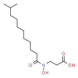ChemSpider 2D Image | N-Hydroxy-N-(10-methylundecanoyl)-beta-alanine | C15H29NO4