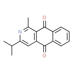 ChemSpider 2D Image | 3-Isopropyl-1-methylbenzo[g]isoquinoline-5,10-dione | C17H15NO2