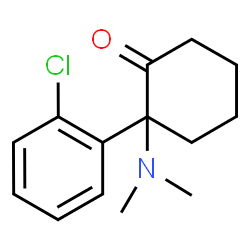ChemSpider 2D Image | 2-(2-Chlorophenyl)-2-(dimethylamino)cyclohexanone | C14H18ClNO