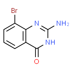 ChemSpider 2D Image | 2-Amino-8-bromo-4(1H)-quinazolinone | C8H6BrN3O