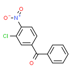 ChemSpider 2D Image | (3-Chloro-4-nitrophenyl)(phenyl)methanone | C13H8ClNO3