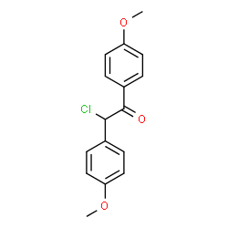 ChemSpider 2D Image | 2-Chloro-1,2-bis(4-methoxyphenyl)ethanone | C16H15ClO3