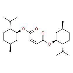 ChemSpider 2D Image | Bis[(1S,2R,5S)-2-isopropyl-5-methylcyclohexyl] (2Z)-2-butenedioate | C24H40O4