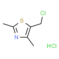 ChemSpider 2D Image | 5-(Chloromethyl)-2,4-dimethyl-1,3-thiazole hydrochloride (1:1) | C6H9Cl2NS