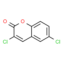 ChemSpider 2D Image | 3,6-Dichloro-2H-chromen-2-one | C9H4Cl2O2