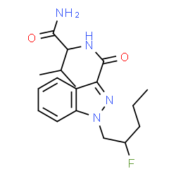 ChemSpider 2D Image | AB-PINACA N-(2-fluoropentyl) isomer | C18H25FN4O2