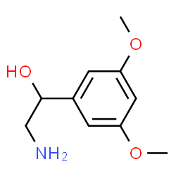 ChemSpider 2D Image | 2-Amino-1-(3,5-dimethoxyphenyl)ethanol | C10H15NO3