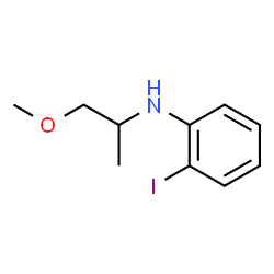 ChemSpider 2D Image | 2-Iodo-N-(1-methoxy-2-propanyl)aniline | C10H14INO