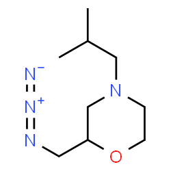 ChemSpider 2D Image | 2-(Azidomethyl)-4-isobutylmorpholine | C9H18N4O