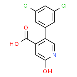 ChemSpider 2D Image | 5-(3,5-Dichlorophenyl)-2-hydroxyisonicotinic acid | C12H7Cl2NO3