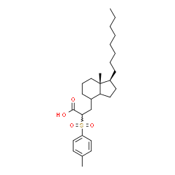 ChemSpider 2D Image | 8-Methyl-2-[(4-methylphenyl)sulfonyl]-4,9-cycloprostan-1-oic acid | C28H44O4S