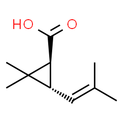 ChemSpider 2D Image | trans-chrysanthemic acid | C10H16O2