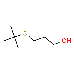 ChemSpider 2D Image | 3-[(2-Methyl-2-propanyl)sulfanyl]-1-propanol | C7H16OS