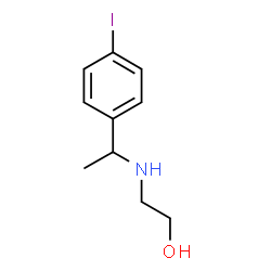 ChemSpider 2D Image | 2-{[1-(4-Iodophenyl)ethyl]amino}ethanol | C10H14INO