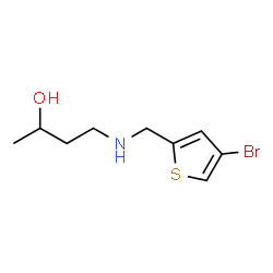 ChemSpider 2D Image | 4-{[(4-Bromo-2-thienyl)methyl]amino}-2-butanol | C9H14BrNOS