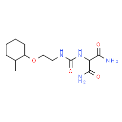ChemSpider 2D Image | 2-[({2-[(2-Methylcyclohexyl)oxy]ethyl}carbamoyl)amino]malonamide | C13H24N4O4