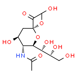 ChemSpider 2D Image | 2-O-Methyl-b-D-N-acetylneuraminic acid | C12H21NO9
