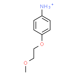 ChemSpider 2D Image | 4-(2-Methoxyethoxy)anilinium | C9H14NO2