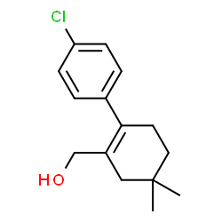 ChemSpider 2D Image | [2-(4-Chlorophenyl)-5,5-dimethyl-1-cyclohexen-1-yl]methanol | C15H19ClO