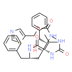 ChemSpider 2D Image | N-[(2S,4S,5S)-4-Hydroxy-1,6-diphenyl-5-{[(1,3-thiazol-5-ylmethoxy)carbonyl]amino}-2-hexanyl]-N~2~-(methylcarbamoyl)valinamide | C30H39N5O5S
