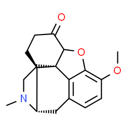 ChemSpider 2D Image | (9alpha,13alpha,14alpha)-3-Methoxy-17-methyl-4,5-epoxymorphinan-6-one | C18H21NO3