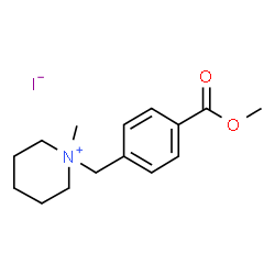 ChemSpider 2D Image | 1-[4-(Methoxycarbonyl)benzyl]-1-methylpiperidinium iodide | C15H22INO2
