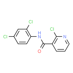 ChemSpider 2D Image | 2-Chloro-N-(2,4-dichlorophenyl)nicotinamide | C12H7Cl3N2O