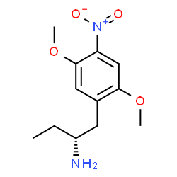 ChemSpider 2D Image | (2R)-1-(2,5-Dimethoxy-4-nitrophenyl)-2-butanamine | C12H18N2O4