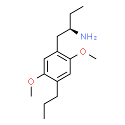 ChemSpider 2D Image | (2R)-1-(2,5-Dimethoxy-4-propylphenyl)-2-butanamine | C15H25NO2