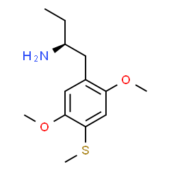 ChemSpider 2D Image | (2S)-1-[2,5-Dimethoxy-4-(methylsulfanyl)phenyl]-2-butanamine | C13H21NO2S
