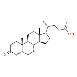 ChemSpider 2D Image | (5beta,17xi)-3-Oxocholan-24-oic acid | C24H38O3