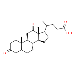 ChemSpider 2D Image | (17xi,20xi)-3,12-Dioxocholan-24-oic acid | C24H36O4