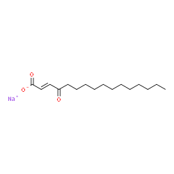 ChemSpider 2D Image | Sodium (2E)-4-oxo-2-hexadecenoate | C16H27NaO3