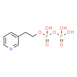 ChemSpider 2D Image | 2-(3-Pyridinyl)ethyl trihydrogen diphosphate | C7H11NO7P2