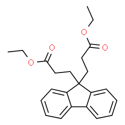 ChemSpider 2D Image | Diethyl 3,3'-(9H-fluorene-9,9-diyl)dipropanoate | C23H26O4