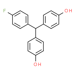 ChemSpider 2D Image | 4,4'-[(4-Fluorophenyl)methylene]diphenol | C19H15FO2