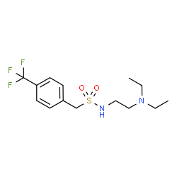 ChemSpider 2D Image | N-[2-(Diethylamino)ethyl]-1-[4-(trifluoromethyl)phenyl]methanesulfonamide | C14H21F3N2O2S