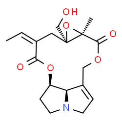 ChemSpider 2D Image | (13S,15Z)-19-Hydroxy-12,13-epoxysenecionan-11,16-dione | C18H23NO6