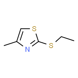 ChemSpider 2D Image | 2-(ethylthio)-4-methylthiazole | C6H9NS2