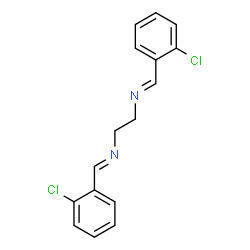 ChemSpider 2D Image | (E,E)-N,N'-1,2-Ethanediylbis[1-(2-chlorophenyl)methanimine] | C16H14Cl2N2
