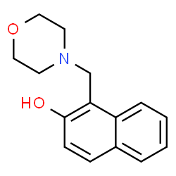 ChemSpider 2D Image | 1-(Morpholinomethyl)2-Naphthol | C15H17NO2