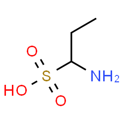 ChemSpider 2D Image | 1-Amino-1-propanesulfonic acid | C3H9NO3S