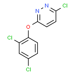 ChemSpider 2D Image | 3-Chloro-6-(2,4-dichlorophenoxy)pyridazine | C10H5Cl3N2O