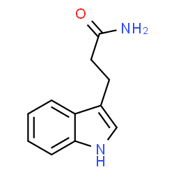 ChemSpider 2D Image | 3-(3-Indole)-propionamide | C11H12N2O