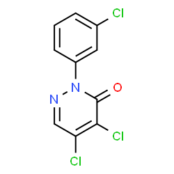 ChemSpider 2D Image | 4,5-dichloro-2-(3-chlorophenyl)pyridazin-3-one | C10H5Cl3N2O