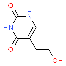 ChemSpider 2D Image | 5-(2-Hydroxyethyl)-2,4(1H,3H)-pyrimidinedione | C6H8N2O3