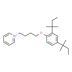 ChemSpider 2D Image | 1-{4-[2,4-Bis(2-methyl-2-butanyl)phenoxy]butyl}pyridinium | C25H38NO