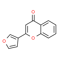 ChemSpider 2D Image | 2-(3-Furyl)-4H-chromen-4-one | C13H8O3